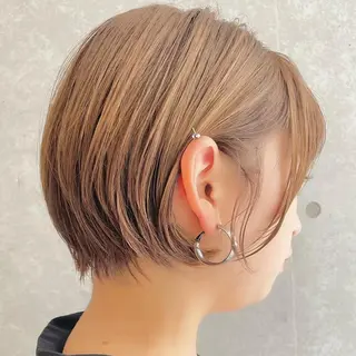 ショート ショート/ボブ/ 白髪ぼかし/しんやのヘアスタイル