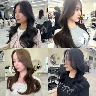 ロング カラー ヘアアレンジ レイヤーカット🤍 RINAのヘアスタイル