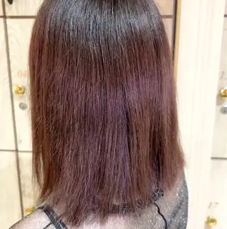 ミディアム カラー Earth 土気🧸🫧亀田ゆらのヘアスタイル