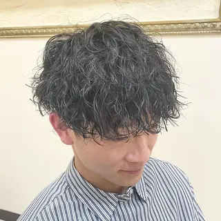 パーマ メンズ 年間2000名担当◎ パーマ職人/仲原佑樹のヘアスタイル