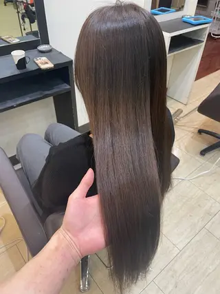 ロング 奥野碧🌈艶髪 /ダメージレスカラーのヘアスタイル