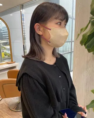 ミディアム ボブカットモデル/パ ーマ/harunaのヘアスタイル