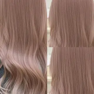 ロング カラー 👑髪質改善wカラー /ハイトーン/アユカのヘアスタイル