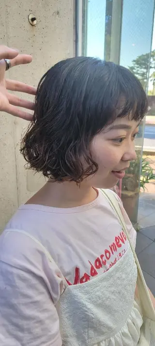 パーマ ミディアム OMA 片岸 信征のヘアスタイル