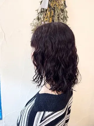 ミディアム カラー パーマ hair musee所属・musée 柱店のヘアスタイル