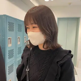 ミディアム 田口 花葉のヘアスタイル