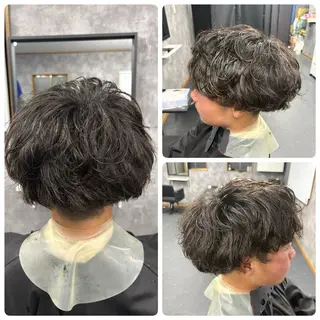 パーマ メンズ ヘアーメイクマロン ヘアーメイクマロンのヘアスタイル