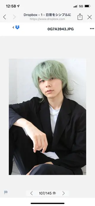 ミディアム カラー メンズ ブリーチ特化 ハイトーンRYOYAのヘアスタイル