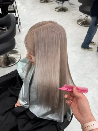 カラー 透ける透明感カラー 🤍anju🎀のヘアスタイル