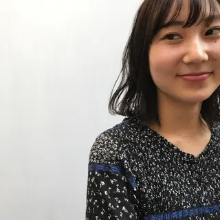 ミディアム パーマ 日々所属・谷 大地のヘアスタイル