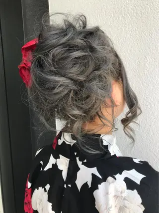 セミロング ヘアアレンジ 🫟Blanco🫟 Color&Careのヘアスタイル