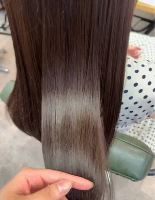 ロング 縮毛矯正/艶髪カラー ヘアアレンジ/ひふみのヘアスタイル