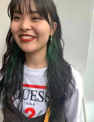 セミロング カラー 中目黒🌼 🌼ハナのヘアスタイル