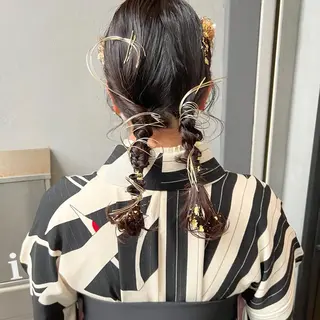 ロング ヘアアレンジ 野々村 朋美のヘアスタイル