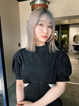 ミディアム 🧡色落ちまで2度綺 麗なカラー🧡ヨシキのヘアスタイル