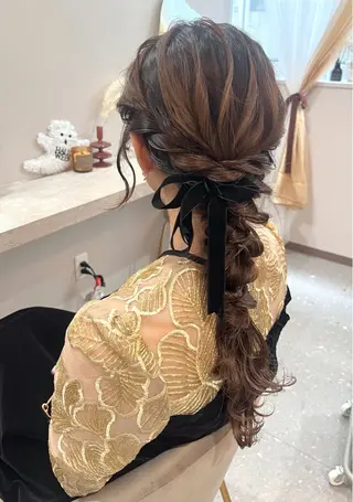 ヘアアレンジ エクステ＆ヘアセット Milaのヘアスタイル