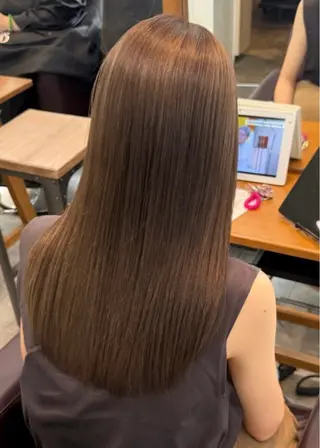 ロング カラー ハイトーン/ダブル カラー/あやかのヘアスタイル