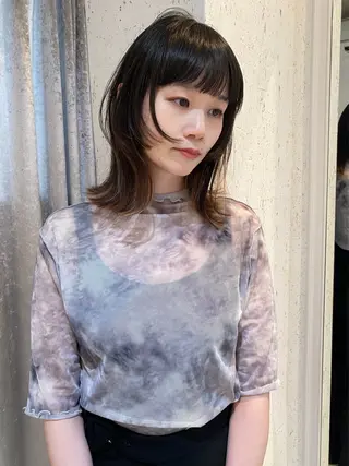 ミディアム カラー mai / linoah˚✧のヘアスタイル