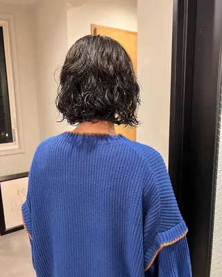 ミディアム パーマ ミディアムパーマ /癖毛パーマのヘアスタイル