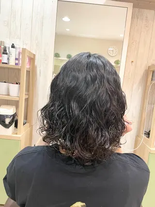 ミディアム パーマ 🌈派手髪ハイトーン 🌈鈴木亮太🌈のヘアスタイル