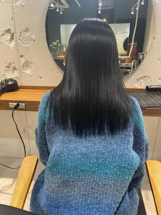 セミロング カラー 店長　MANAMI ／ブリーチ／骨格ボブのヘアスタイル