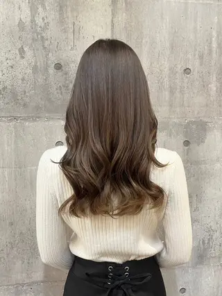 セミロング 大武 楓のヘアスタイル