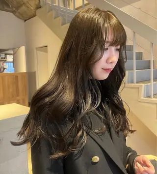 ロング 藤井 美歩/赤髪のヘアスタイル