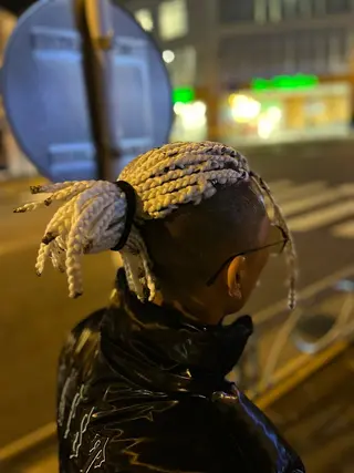 ロング ヘアアレンジ メンズ ブラックヘア🧜‍♂ 😈itsuki👿のヘアスタイル