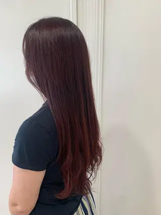 ロング カラー 中村 未夢のヘアスタイル