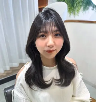 ロング カラー レイヤー/韓国ヘア /顔周り/大久保貴之のヘアスタイル