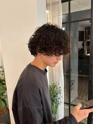 パーマ メンズ カットモデル募集 hiyo🐣🫧のヘアスタイル