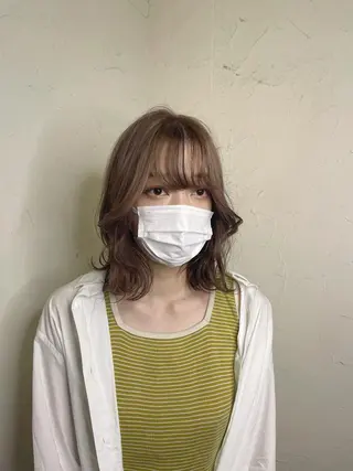 ミディアム カラー 韓国ヘア🫧艶カラー 🫧髪質改善/オオヤのヘアスタイル