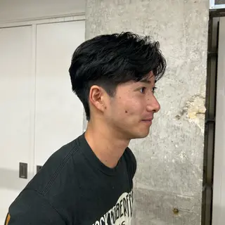 ショート 大本 メンズ/パーマのヘアスタイル