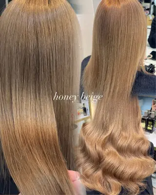 ロング カラー ハイトーン/髪質改善 🦋岩渕かすが🖤のヘアスタイル