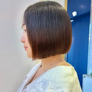 ミディアム 髪質改善【縮毛矯正】 北千住で美髪に導く人のヘアスタイル