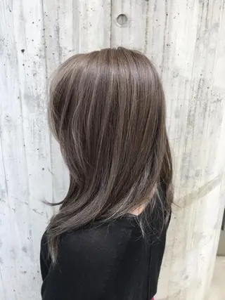 セミロング カラー Leverage所属・【店長】外国人風 メンズヘア尾上雄輝のヘアスタイル
