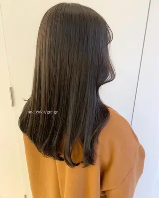 セミロング カラー Parve  Mix /板野妃莉のヘアスタイル