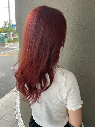 ロング カラー 大西 暦のヘアスタイル