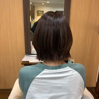 ミディアム MOLLASALON 浅香山店所属・髪質改善カラー 縮毛矯正🤍辻桃加のヘアスタイル