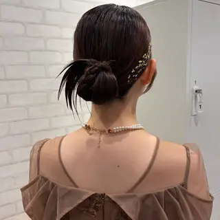 セミロング ヘアアレンジ shiori/透明感 /顔周り/髪質改善のヘアスタイル