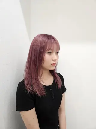 ロング 林慶吾/ショートボブ /デザインカラーのヘアスタイル