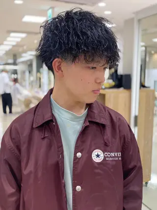 ミディアム パーマ 銀座/ハイライト特化 🌿ブリーチ/片山のヘアスタイル