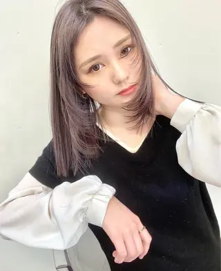 ミディアム カラー Rune清水所属・Rune シュトウダイチのヘアスタイル