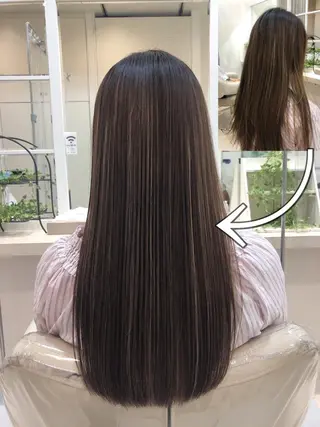 ロング パーマ 須賀 一美のヘアスタイル