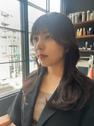 ロング レイヤー/韓国/ ハッシュ/高田翼のヘアスタイル