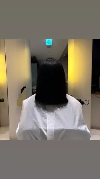 セミロング 森田 玲央のヘアスタイル