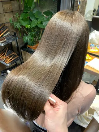 ロング カラー 韓国ヘア/銀座/艶髪 /MINX/ウチダのヘアスタイル