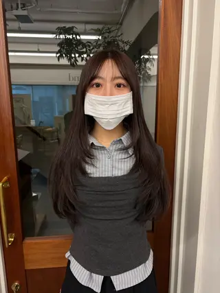 ロング レイヤー/顔周り/ 透明感/ののか💞のヘアスタイル