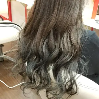 ロング カラー 植田 /エクステ /ブリーチ/髪質改善のヘアスタイル