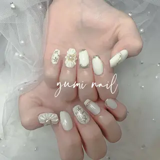 ネイル 𝐲𝐮𝐦𝐢🎀 長さ出しデザイン専門のネイルデザイン